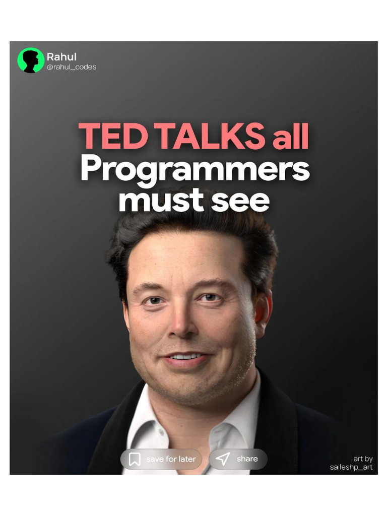 TED Talks All Programmers Must See | PDF