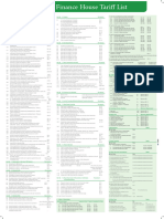 KFH Tariff List Poster en