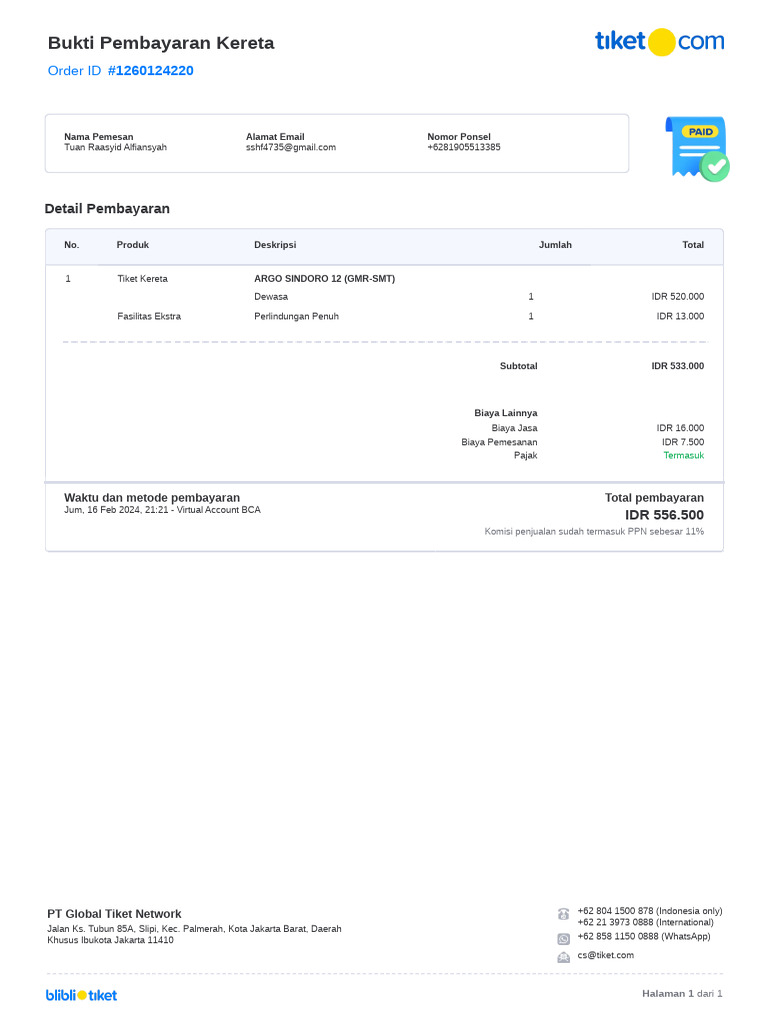 Invoice ARGO SINDORO PDF