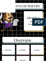 Elements of Poetry English Presentation in Colorful Grid Style
