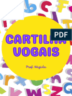 CARTILHA DAS VOGAIS - Prof. Nágida