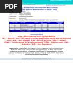 Secondary School Examination (Class X) 2023