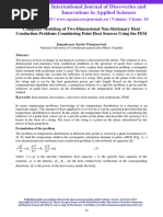 Computer Modeling of Two-Dimensional Non-Stationary Heat Conduction Problems Considering Point Heat Sources Using The FEM