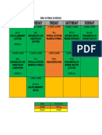 Final Revised Schedule