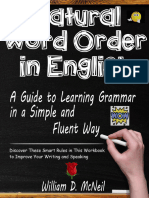 Natural Word Order in English A Guide To Learning Grammar in A Simple