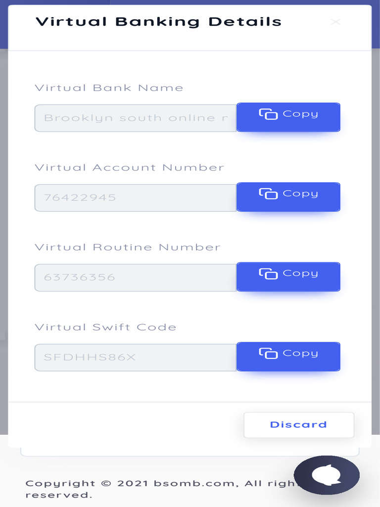 Virtual Banking Details and Transactions | PDF