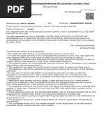 Computerised Learner's Licence Testing | PDF