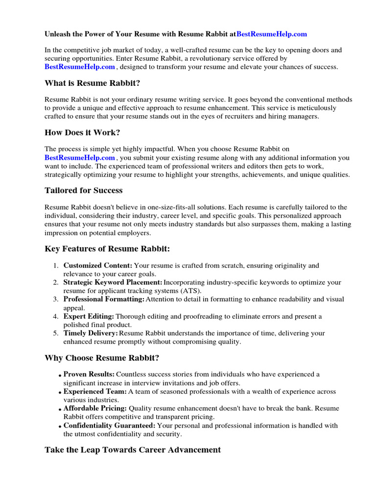 Resume Rabbit PDF R sum - 1719759052