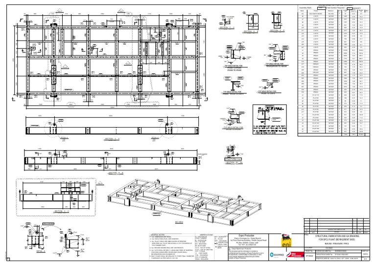 Structural Fabrication Drawing for DPCU | PDF