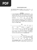 Draft Copy of TRIPARTITE LEASE DEED Plot