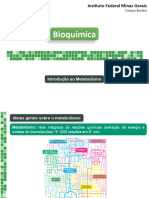 BIOQUÍMICA - Aula8 - Introdução Ao Metabolismo