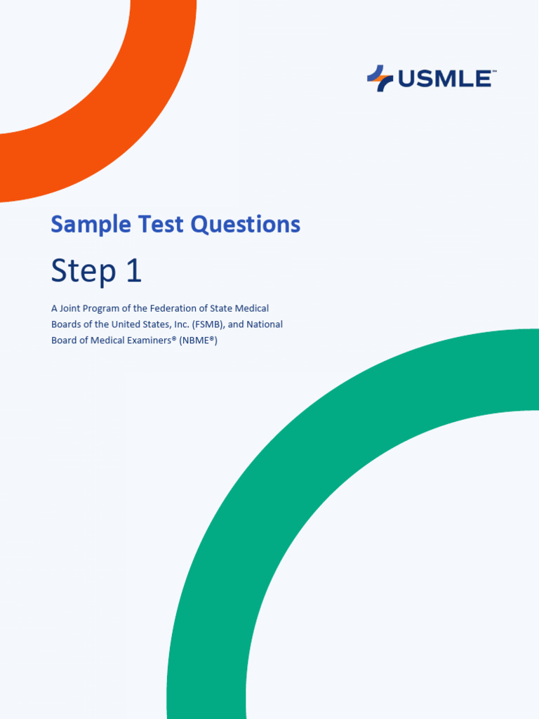 Step 1 Sample Items | PDF | Aorta | Anemia