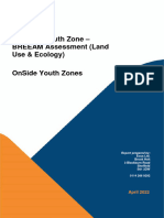 BREEAM Assessment (Land Use and Ecology) +5yr Man Plan