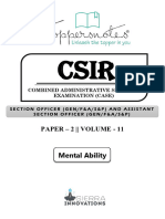 CSIR CASE English Medium Sample 11