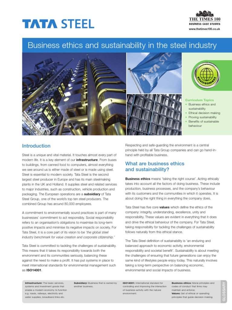 Tata Steel 16 Full | PDF | Life Cycle Assessment | Corporate Social ...