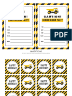 Free Construction Party Printables