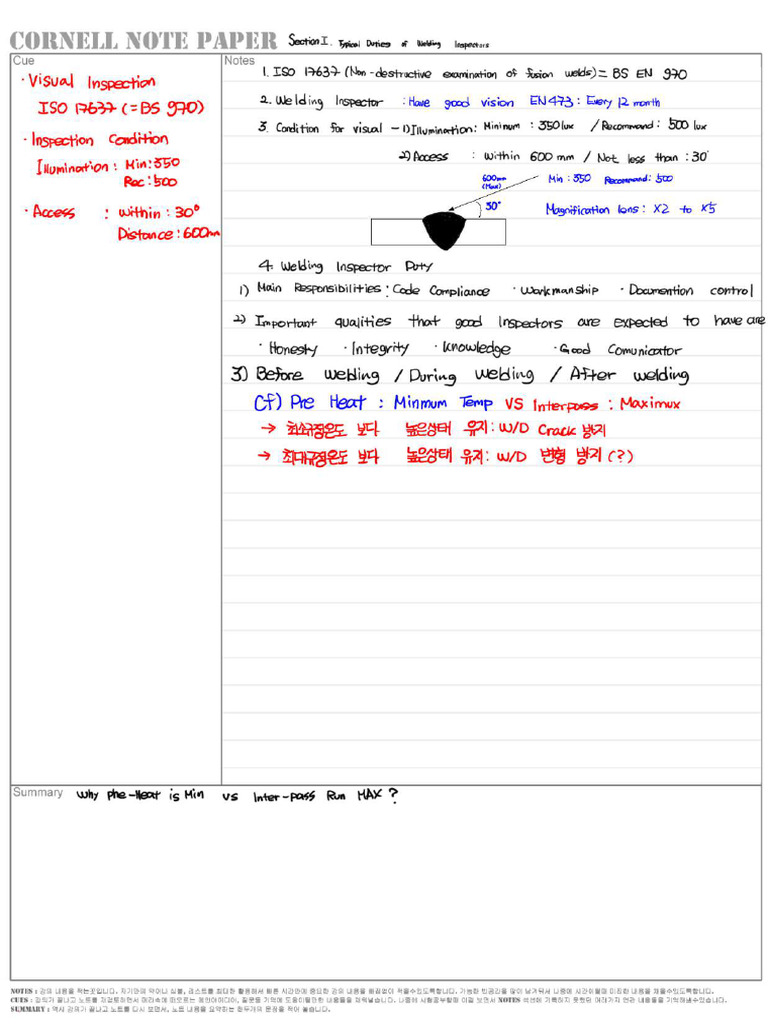 cswip 3.1 요약정리 자료 | PDF