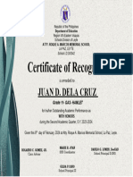 2nd Quarter Certificate SHS