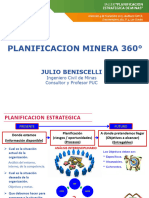 PLANIFICACION MINERA 360. JULIO BENISCELLI Ingeniero Civil de Minas Consultor y Profesor PUC