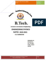 Physics B.tech Notes