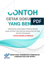 Contoh Dokumen Yang Benar Untuk Ditempel Pada Formulir