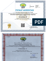 Sertifikat Akreditasi Universitas Muhammadiyah Tangerang