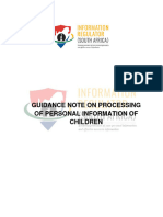 Guidance Note On Processing of Personal Information of Children