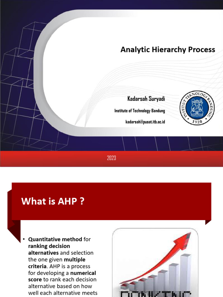Understanding Analytic Hierarchy Process | PDF | Applied Mathematics