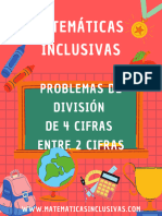 Cuaderno Problemas Division 4 Cifras Entre 2 Cifras