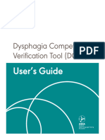 Dysphagia Competency Verification Tool Users Guide