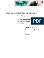 Lecția 1 - Transgeneza Vegetală, Istoric, Obiective, Importanță