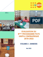 Evaluation Du 8 Programme Pays Unfpa Centrafrique 2018-2022: Volume 2: Annexes