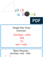 Past Simple Exercises - Did - Was Were