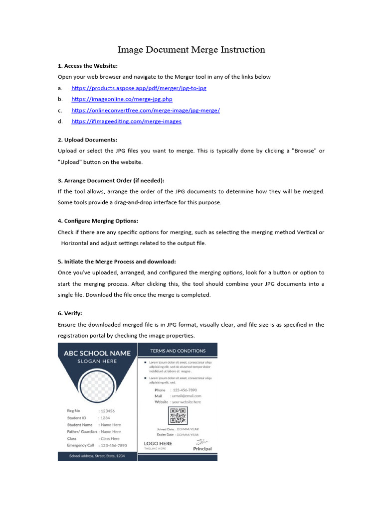 Merge JPG Images: Step-by-Step Guide | PDF