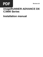 ImageRUNNER ADVANCE DX C3900 Series Installation Manual - en - 6.0