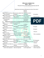 Tieng Anh 6 Friends Plus - Unit 4 - Test 1