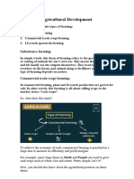 Agricultural Development Notes