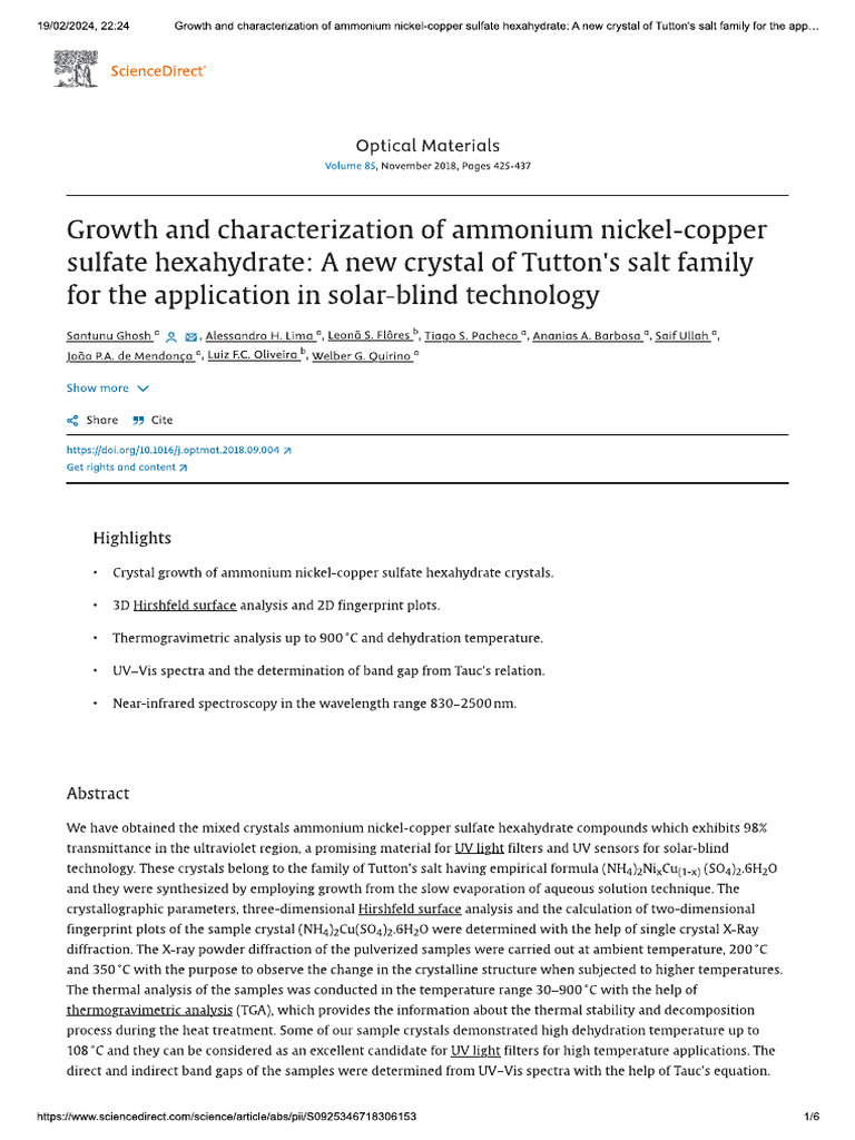 AAmmonium Copper (II) Sulphate Hexahydrate PDF