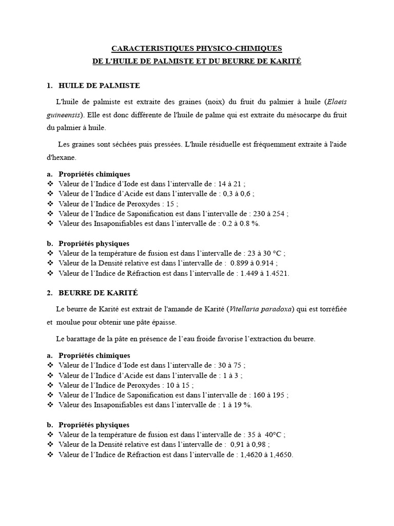 Indices de saponification des huiles PDF — free download