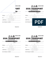 Siva Transport Siva Transport: MARTUR-523301 MARTUR-523301