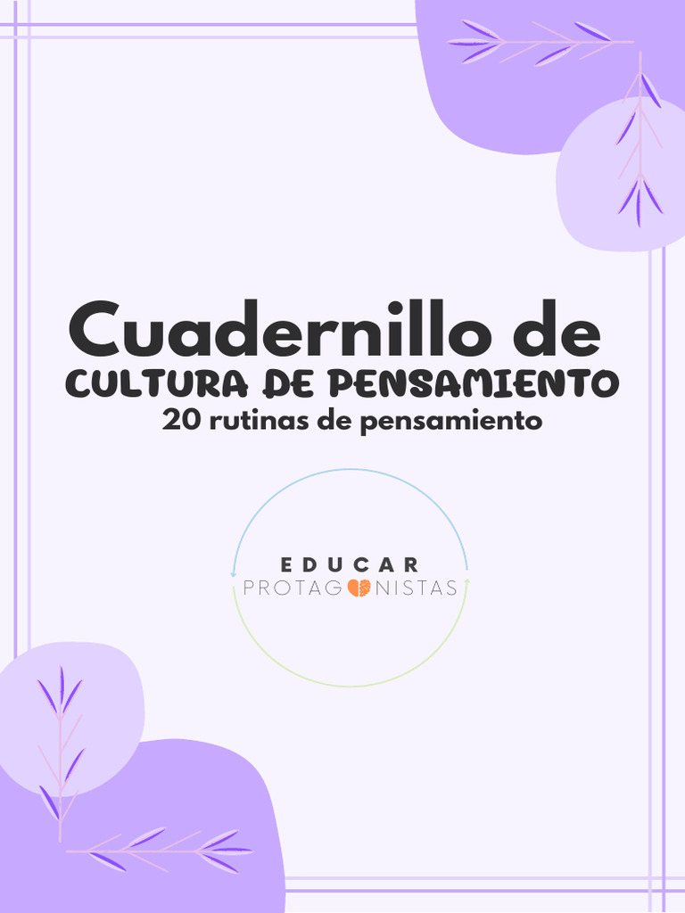 Cuaderno De Rutinas De Pensamiento Descargar Gratis Pdf Pensamiento
