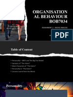 MBA Organisational Behaviour - Movie Analysis