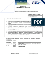 Conformida de Informe - Anexo 1 Etapa