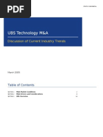 UBS Technology M&A: Discussion of Current Industry Trends