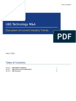 UBS Technology M&A: Discussion of Current Industry Trends