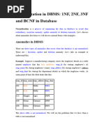 UNIT 4 Normalization & Denormalization