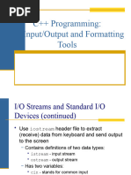 Input, Output and Formatting Tools