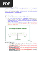 S - UNIT VII Indexing in Database