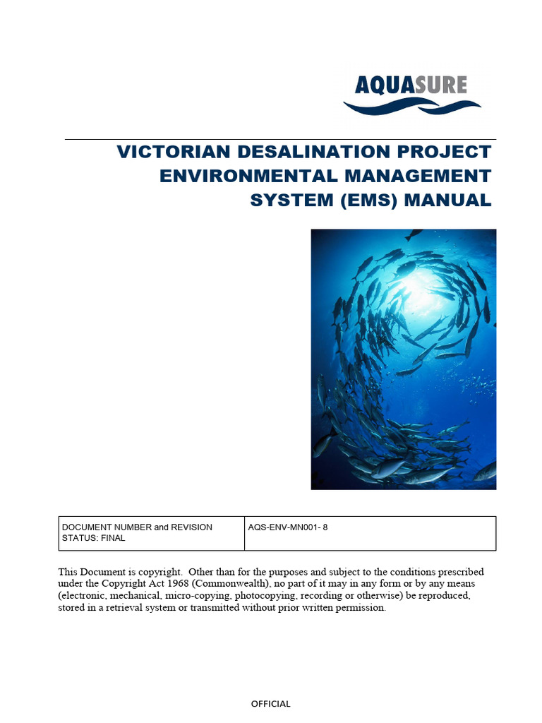 Victorian Desalination Project Environmental | PDF | Coast | Desalination
