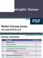 Lecture - 3 - Basic Concepts - Datums